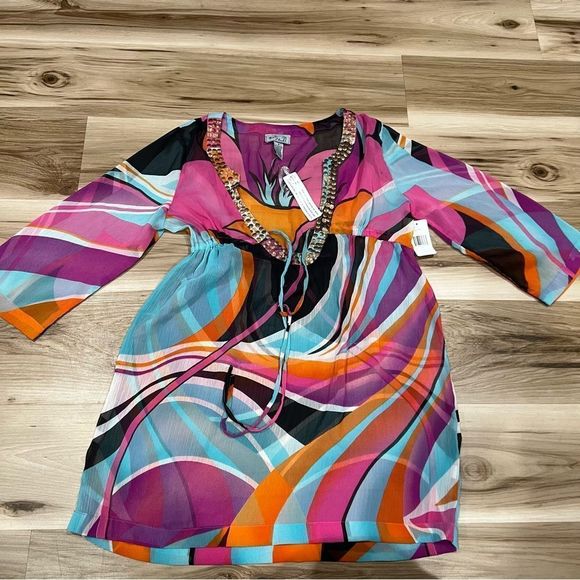 Bali Swim New Bali Clubmulticolored Swim Cover Up Womenssmall